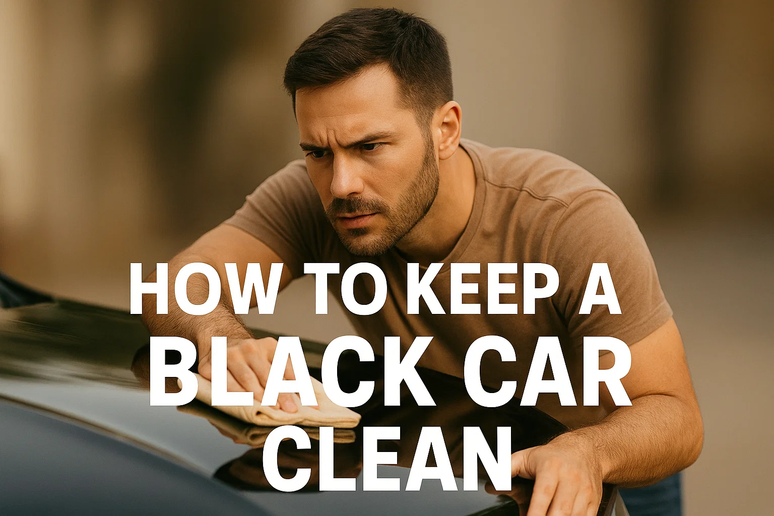how to keep a black car clean