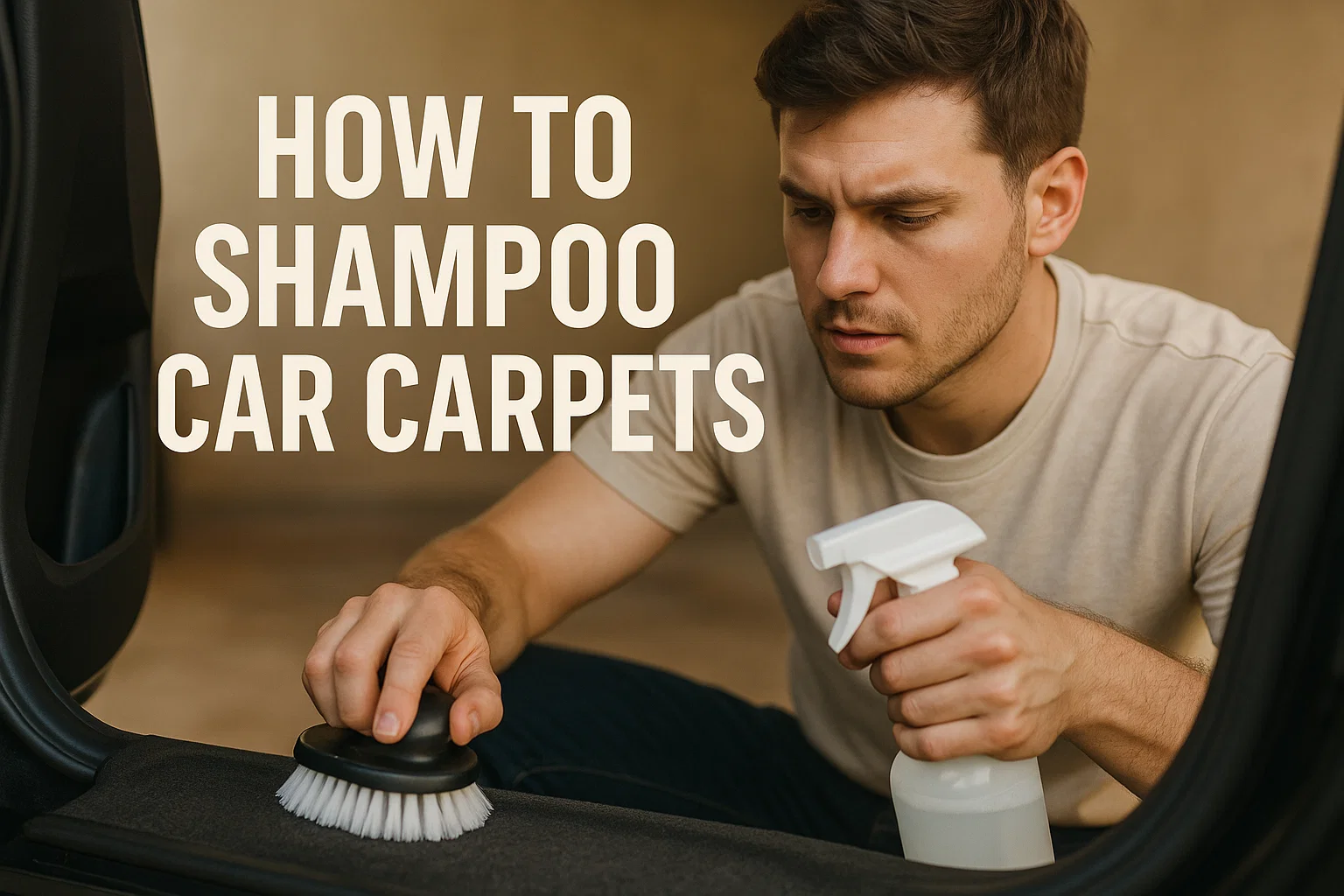 how to shampoo car carpets
