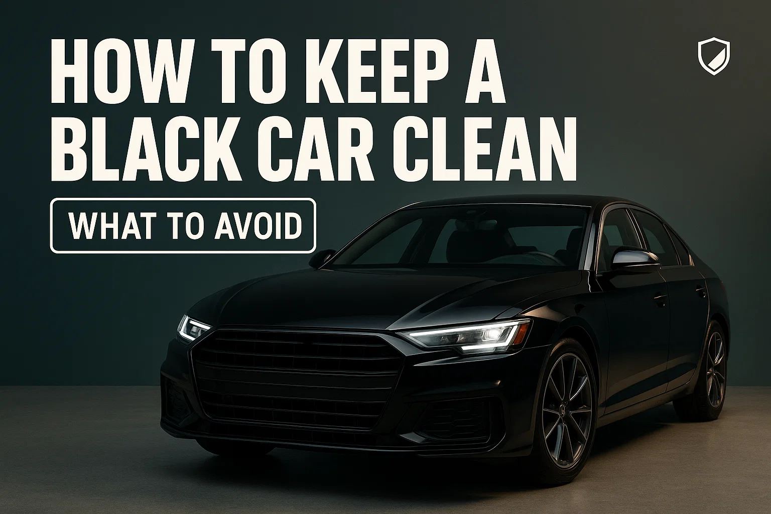 How to keep a black car clean- What To Avoid