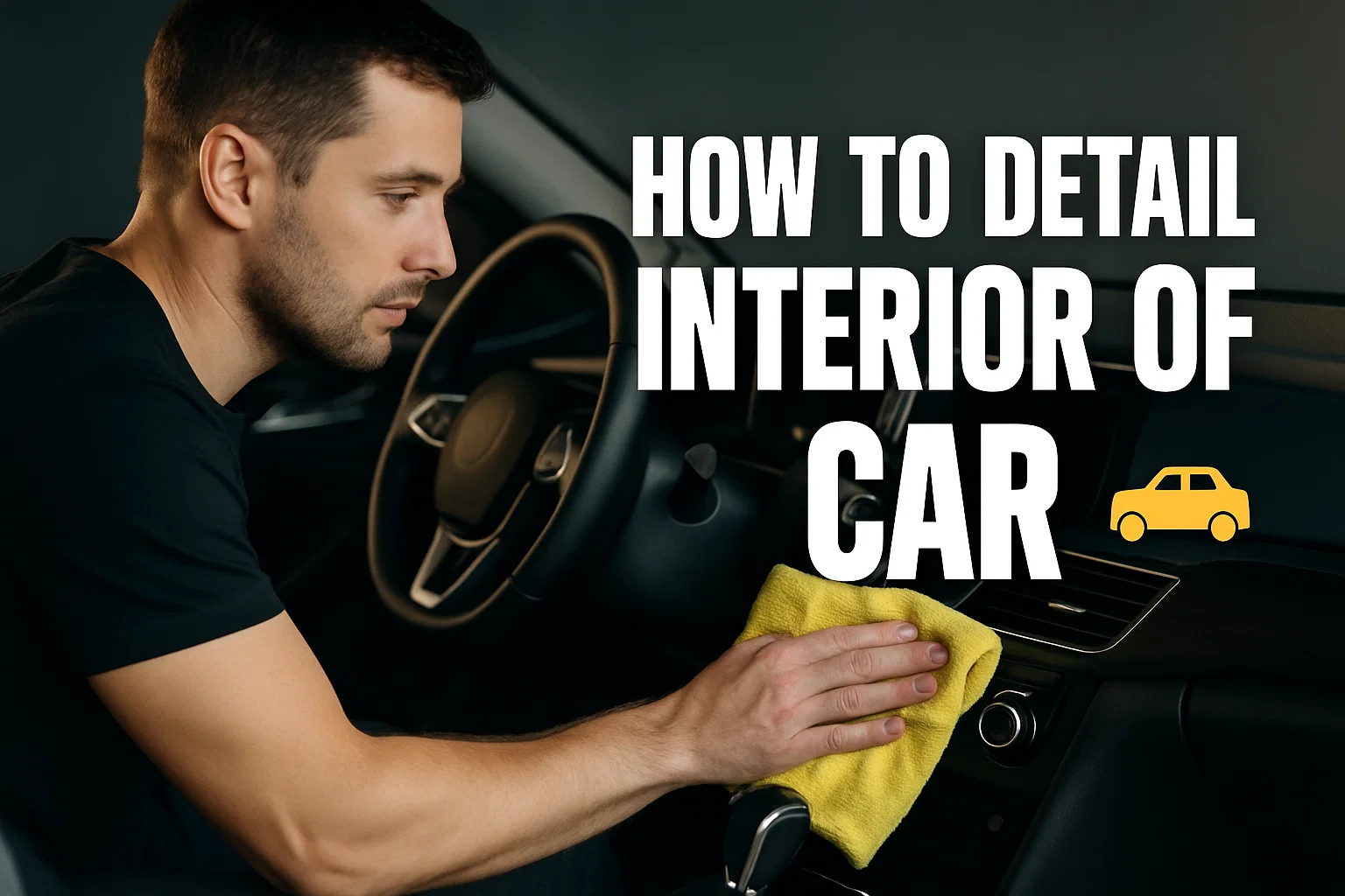 How to detail interior of car​