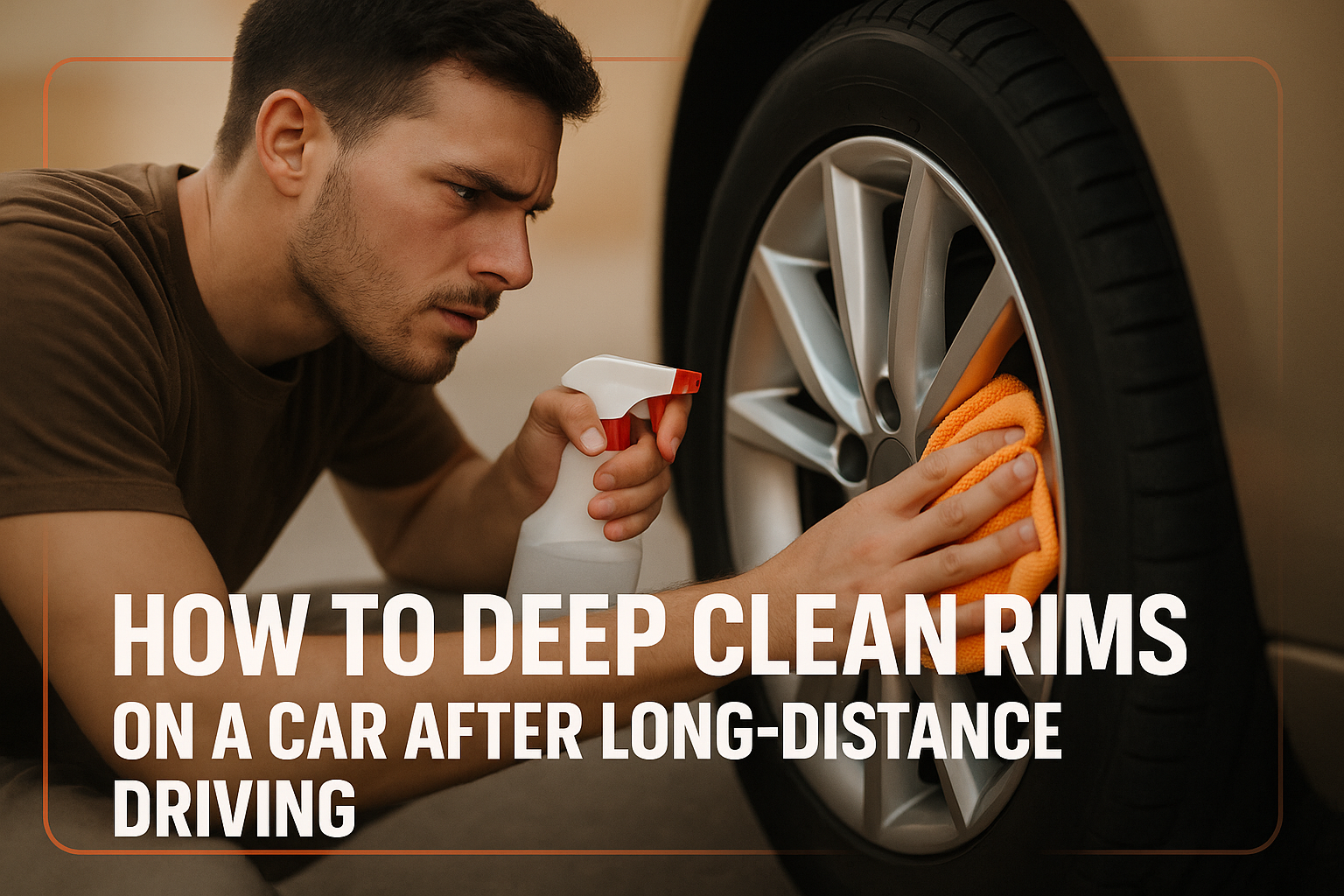 How to Deep Clean Rims on a car After Long-Distance Driving