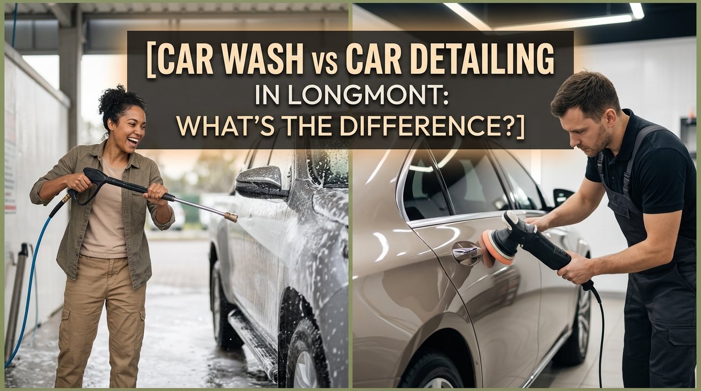 Car Wash vs Car Detailing in Longmont: What's the Difference?
