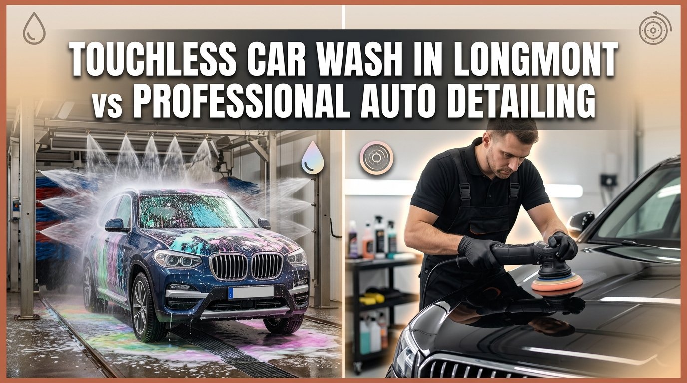 Touchless Car Wash in Longmont vs Professional Auto Detailing